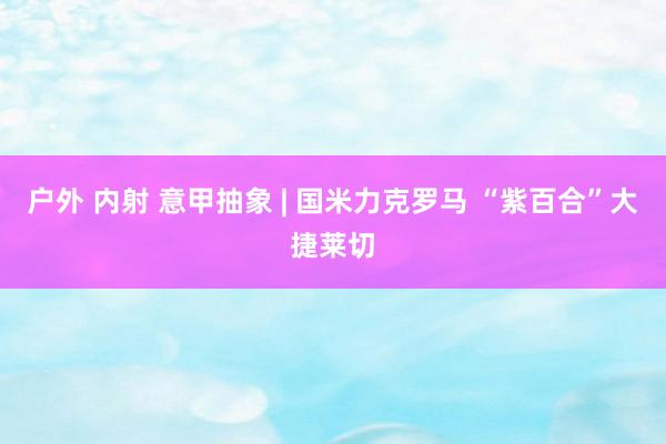 户外 内射 意甲抽象 | 国米力克罗马 “紫百合”大捷莱切