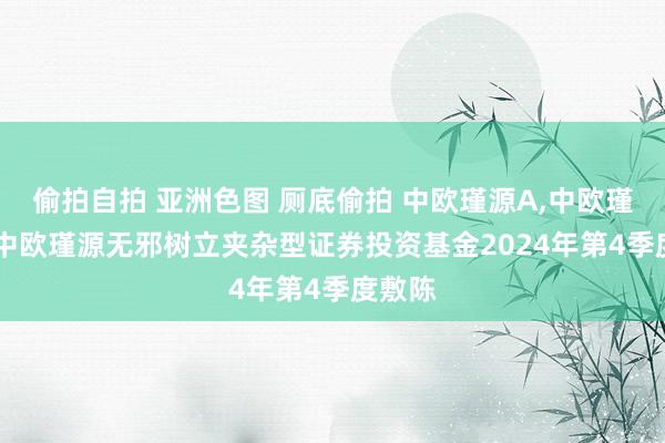 偷拍自拍 亚洲色图 厕底偷拍 中欧瑾源A,中欧瑾源C: 中欧瑾源无邪树立夹杂型证券投资基金2024年第4季度敷陈