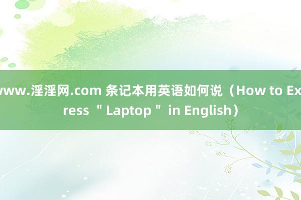 www.淫淫网.com 条记本用英语如何说(How to Express "Laptop" in English)