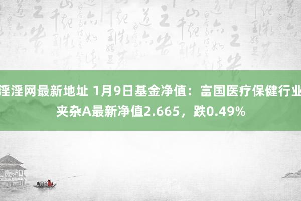 淫淫网最新地址 1月9日基金净值：富国医疗保健行业夹杂A最新净值2.665，跌0.49%