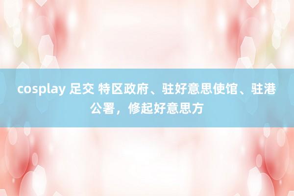 cosplay 足交 特区政府、驻好意思使馆、驻港公署，修起好意思方