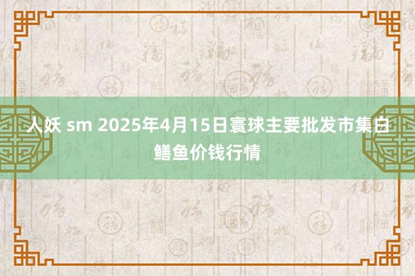人妖 sm 2025年4月15日寰球主要批发市集白鳝鱼价钱行情