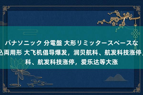 パナソニック 分電盤 大形リミッタースペースなし 露出・半埋込両用形 大飞机倡导爆发，润贝航科、航发科技涨停，爱乐达等大涨