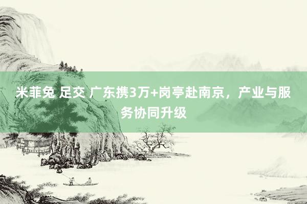 米菲兔 足交 广东携3万+岗亭赴南京，产业与服务协同升级